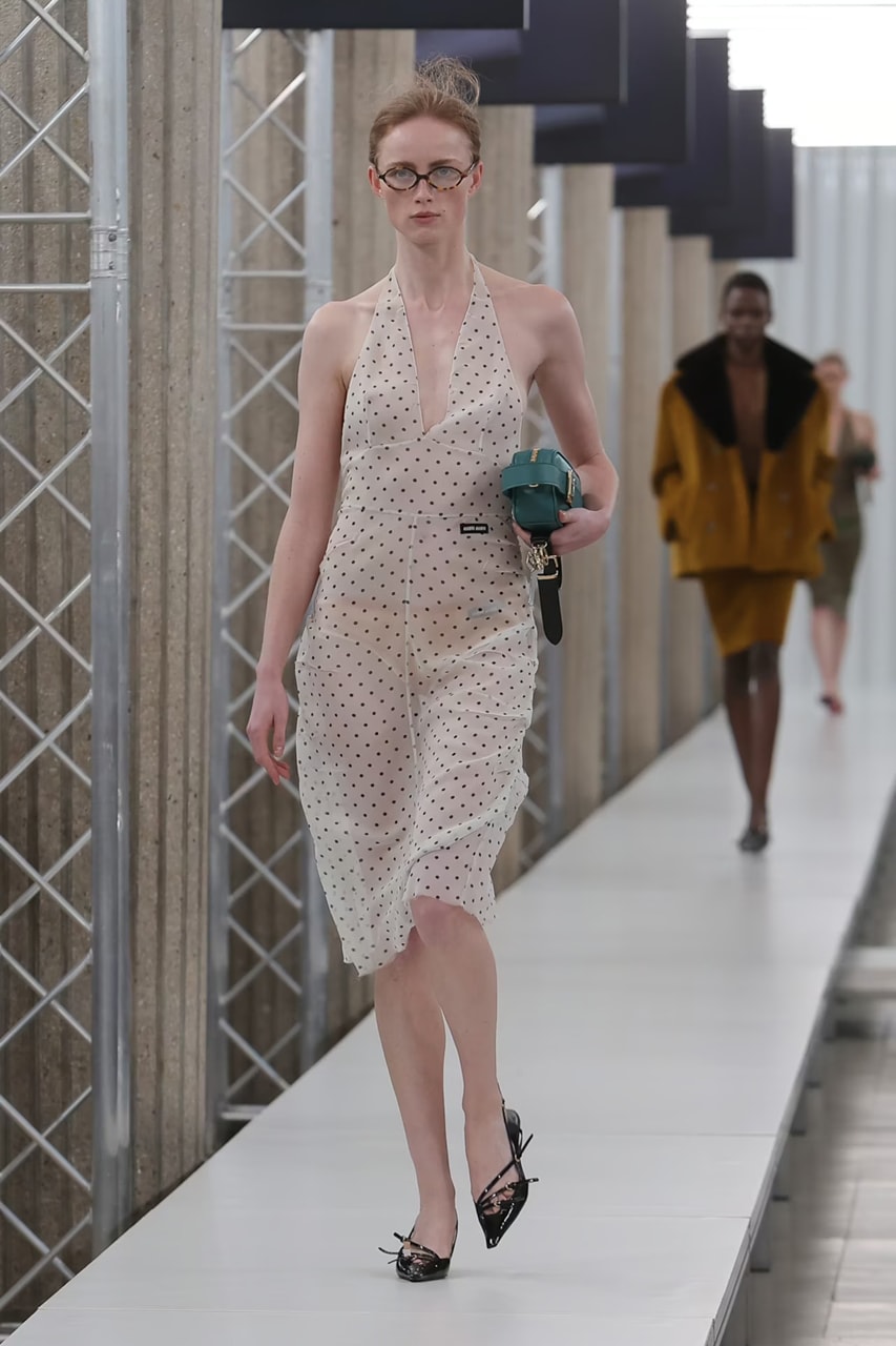Miu Miu Fall Winter 2023 FW23 Paris Fashion Week FW23 Miuccia Prada Collection Runway Show Mens Womenswear Luxury Brand Emma Corrin 