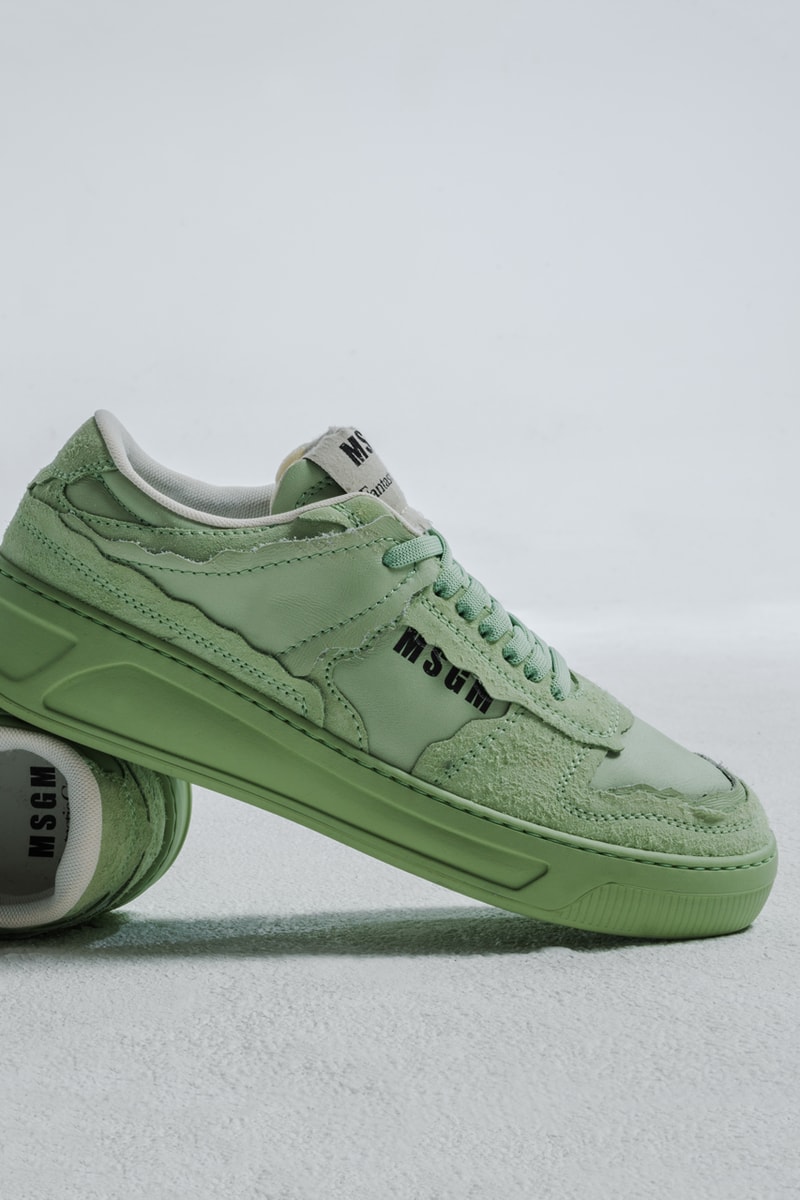 Коллекция весна-лето 23 Неделя моды в Милане MSGM экологичные кроссовки FG1 Fantastic Green 1 устойчивый баскетбол