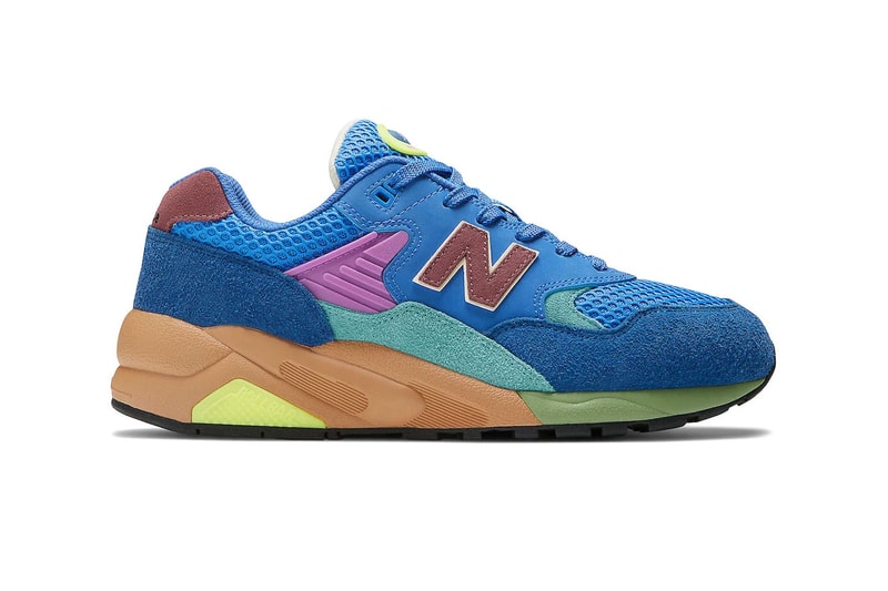 New Balance 580 Arrives in "Grey Multi" MT580HSC and "Blue Multi" MT580HSB release info sneakers roll bar stabilziation spring summer 2023 running shoes casual ss23