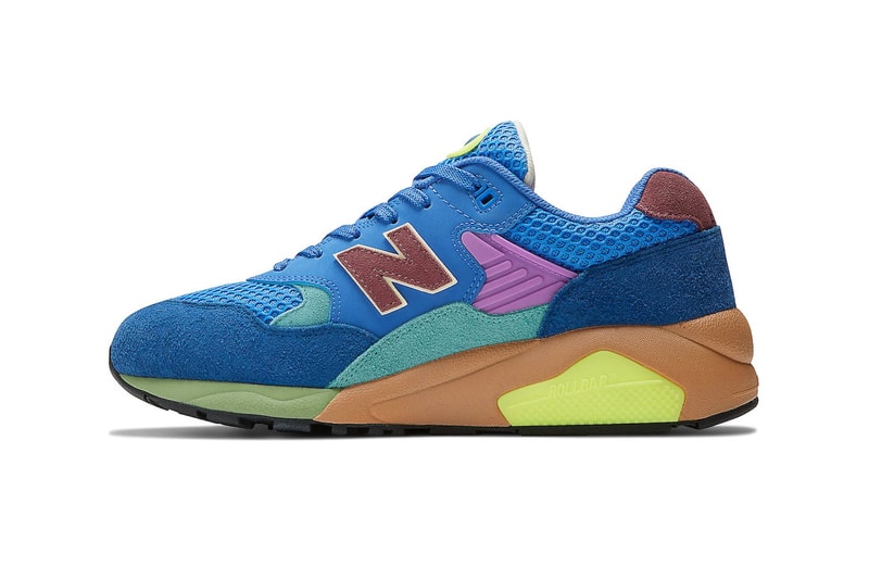 New Balance 580 Arrives in "Grey Multi" MT580HSC and "Blue Multi" MT580HSB release info sneakers roll bar stabilziation spring summer 2023 running shoes casual ss23