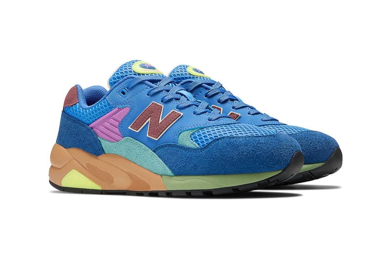 New Balance 580 Arrives in "Grey Multi" MT580HSC and "Blue Multi" MT580HSB release info sneakers roll bar stabilziation spring summer 2023 running shoes casual ss23