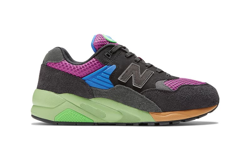 New Balance 580 Arrives in "Grey Multi" MT580HSC and "Blue Multi" MT580HSB release info sneakers roll bar stabilziation spring summer 2023 running shoes casual ss23