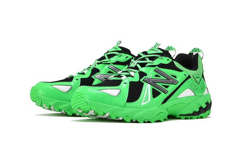 New Balance 610 neon green black all purpose trail shoe release info date price