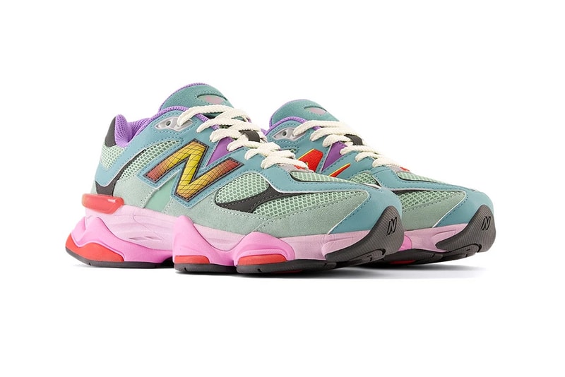 new balance 9060 multicolor U9060WRB release date info store list buying guide photos price purple pink teal 