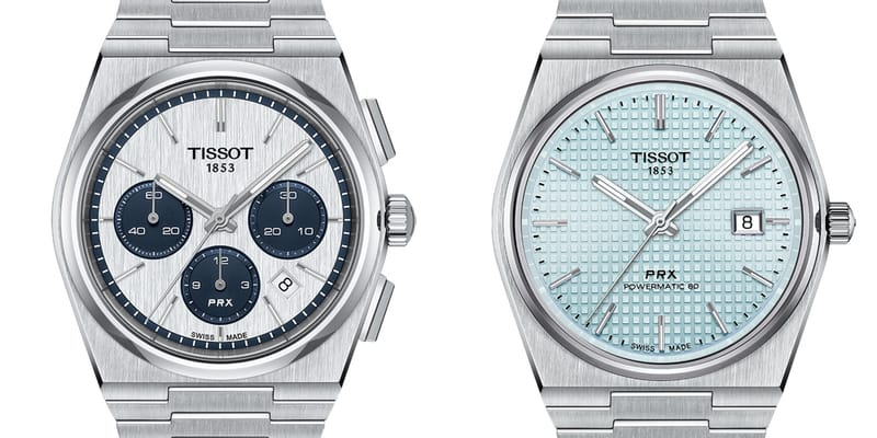 Tissot PRX 35mm Unisex Watch T137.210.11.351.00 Pale Blue Dial Steel  Bracelet