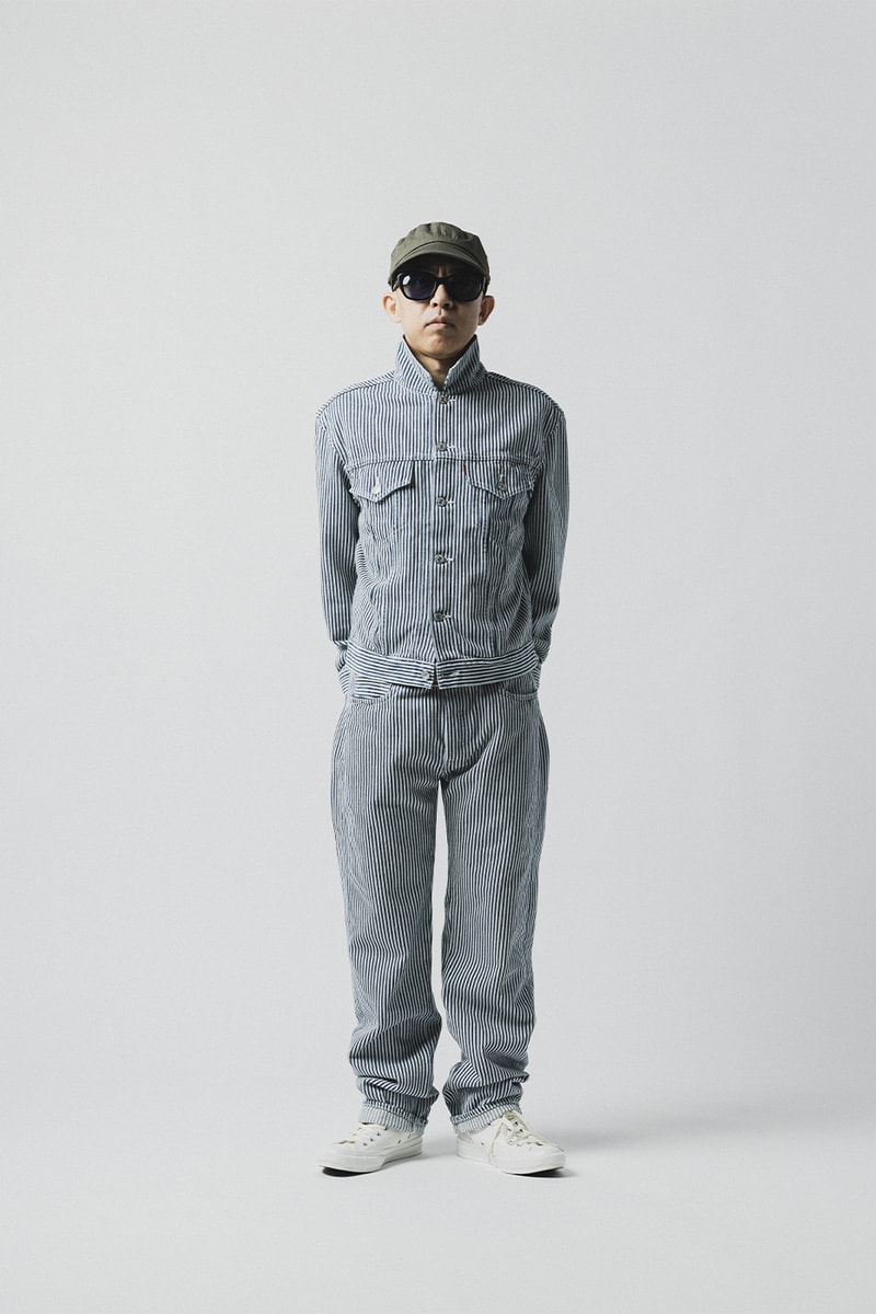 levis nigo spring summer 2023 collection 501 150th anniversary hickory tripe selvedge denim 557XX release info date price