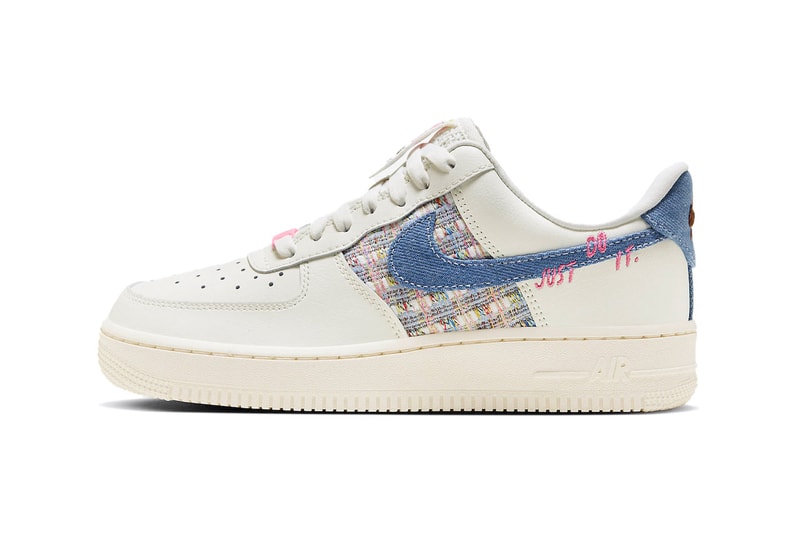 Nike Air Force 1 Swoosh Sneakers Footwear Trainers Shoes Denim Just Do It Official Imagery