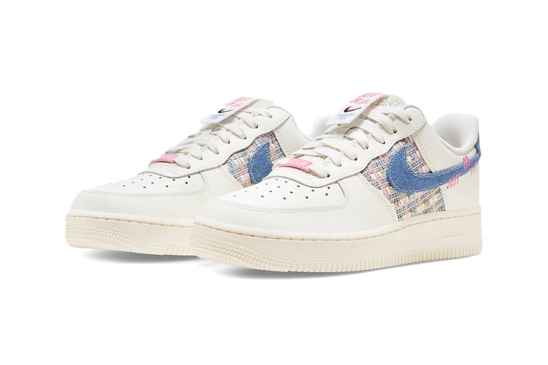 Nike Air Force 1 Swoosh Sneakers Footwear Trainers Shoes Denim Just Do It Official Imagery