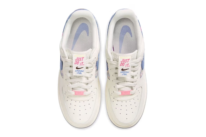 Nike Air Force 1 Swoosh Sneakers Footwear Trainers Shoes Denim Just Do It Official Imagery