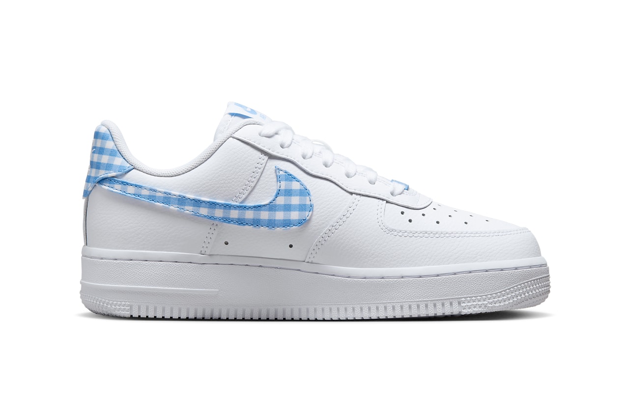 Nike Air Force 1 Low Gingham pack university blue red white checkered release info date price