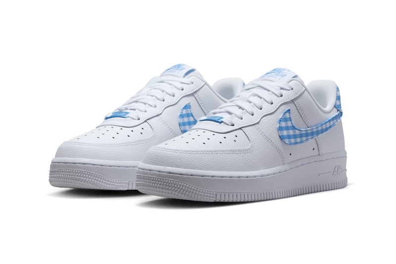 Nike Air Force 1 Low Gingham pack university blue red white checkered release info date price