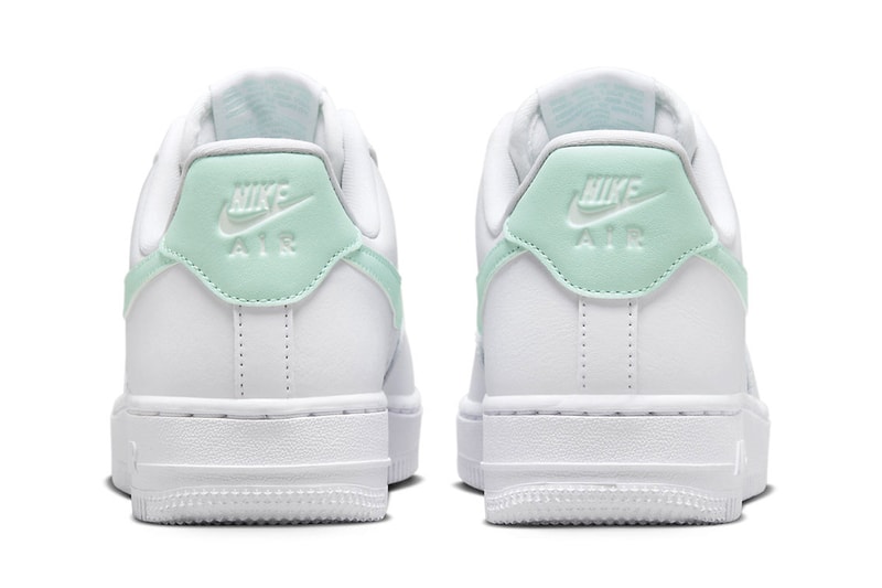 Nike Air Force 1 Low Arrives in "Jade Ice" white af1 swoosh staple sneakers streetwear shoes