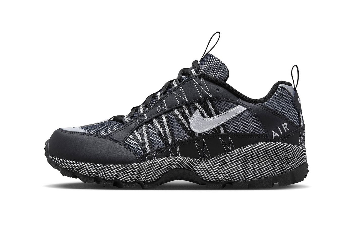 Nike Air Humara Arrives in "Black Metallic" Release Info FJ7098-002 Black/Metallic Silver-Metallic Silver swoosh hiking shoes sneakers outdoor trail shoe peter fogg