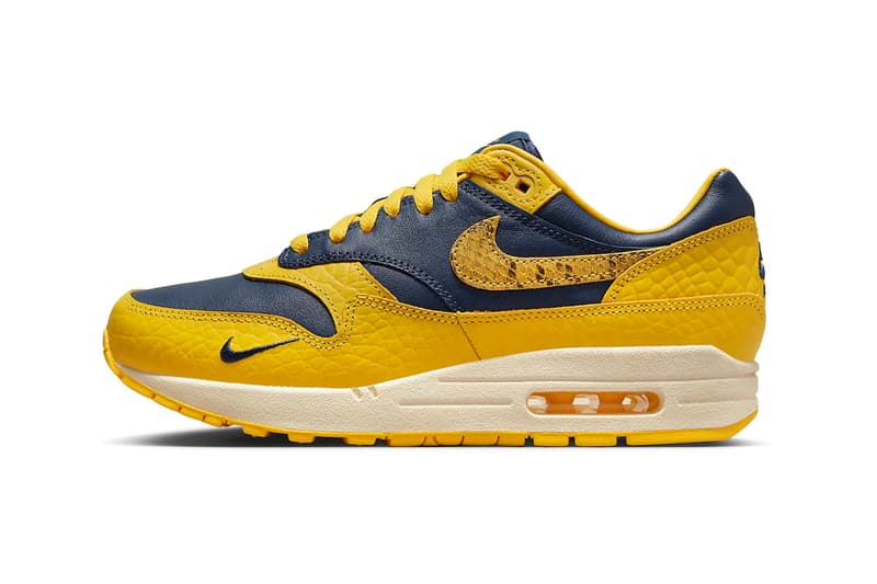 Nike Air Max 1 CO.JP Michigan Official Look Release Info FJ5479-410 Date Buy Price Midnight Navy Varsity Maize Natural