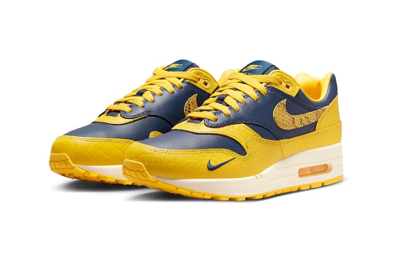 Nike Air Max 1 CO.JP Michigan Official Look Release Info FJ5479-410 Date Buy Price Midnight Navy Varsity Maize Natural