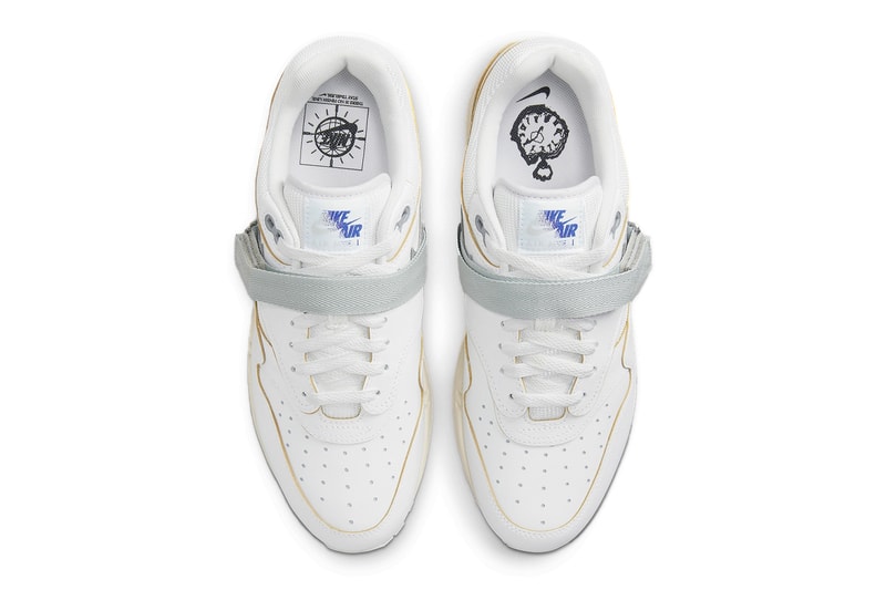 Nike Air Max 1 Timeless white tinker hatfield thick strap sunburst release info date price