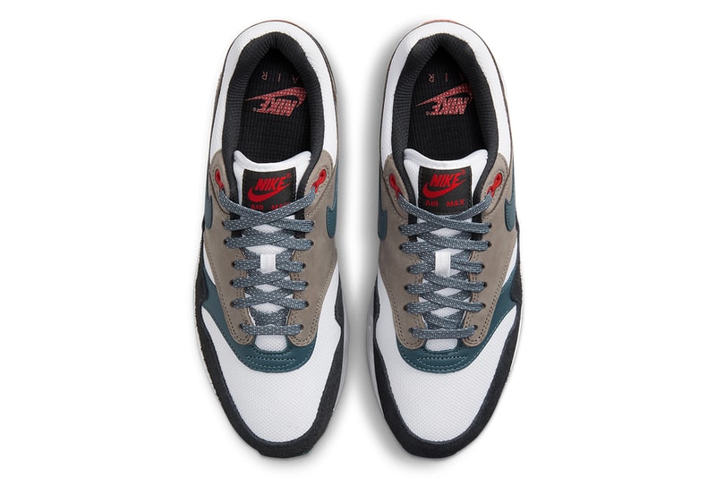 First Look at the Nike Air Max 1 Premium "Treeline" suede leather mesh shoes sneakers panels laces