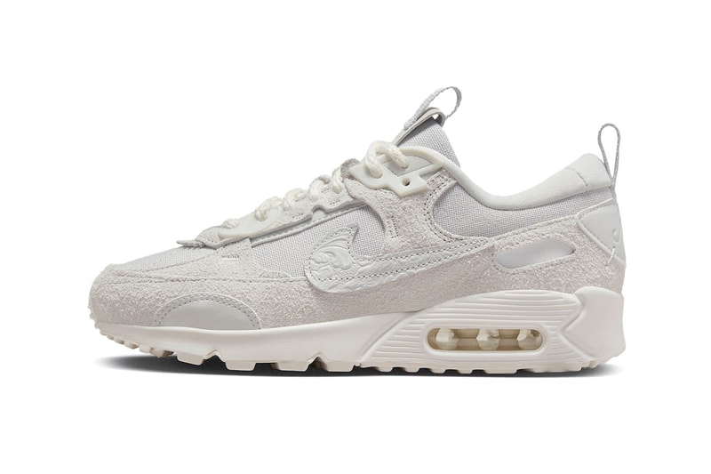 Nike Air Max 90 Futura Needlework Fashion Shoes Swoosh Sneakers AM Mesh Leather Air Unit Running 