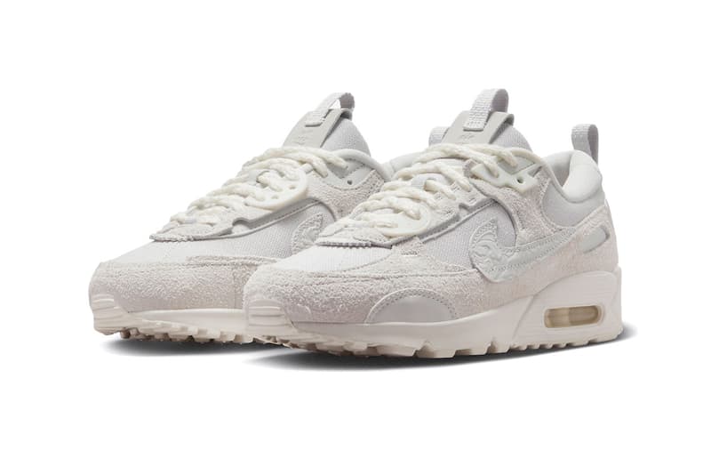 Nike Air Max 90 Futura Needlework Fashion Shoes Swoosh Sneakers AM Mesh Leather Air Unit Running