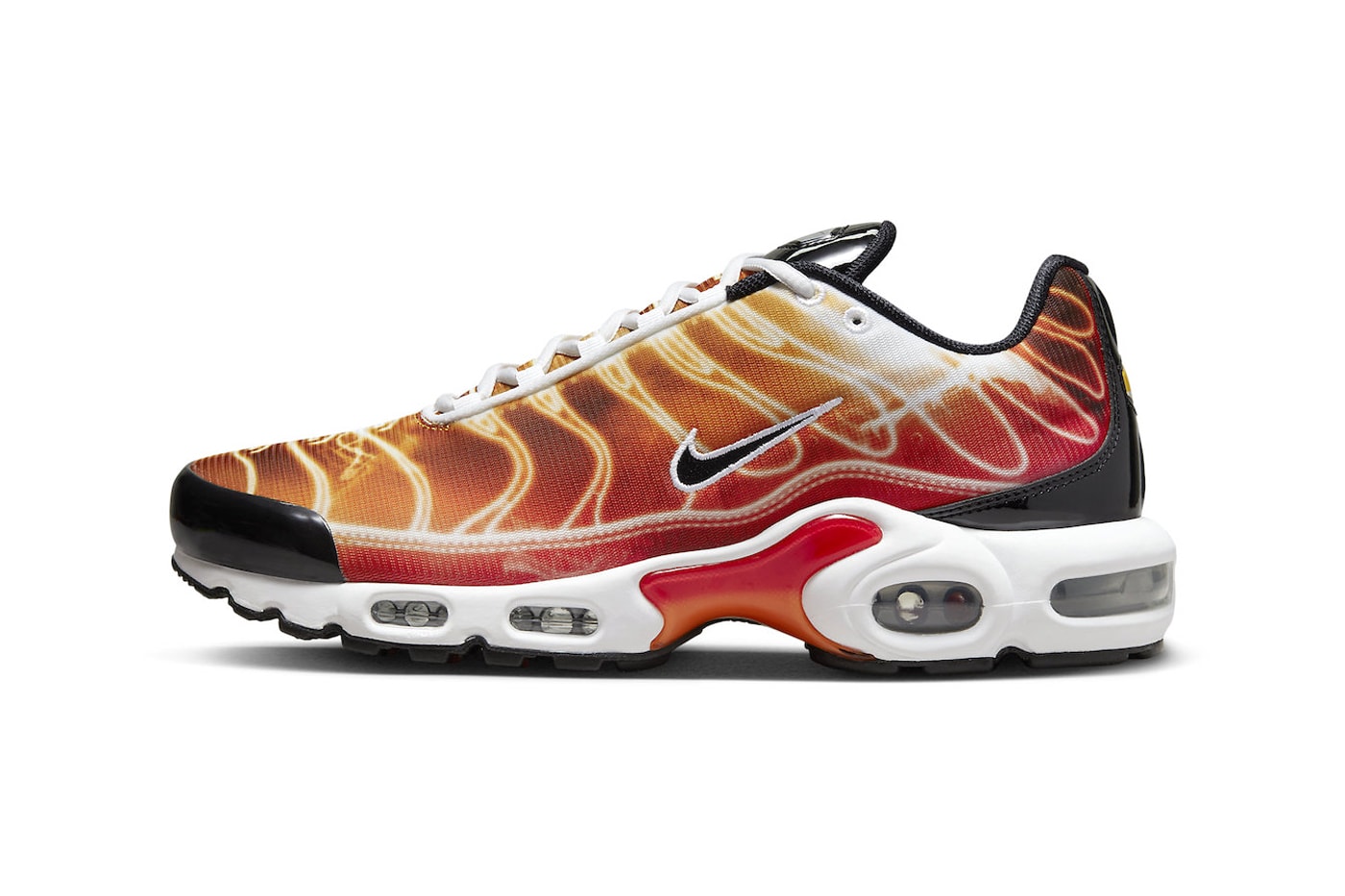Nike Air Max Plus "Light Photography"  Receives a Fiery Makeover DZ3531-600 release info sean mcdowell technical shoe nike swoosh 