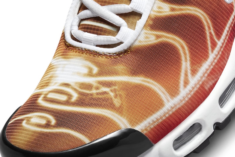 Nike Air Max Plus "Light Photography"  Receives a Fiery Makeover DZ3531-600 release info sean mcdowell technical shoe nike swoosh 