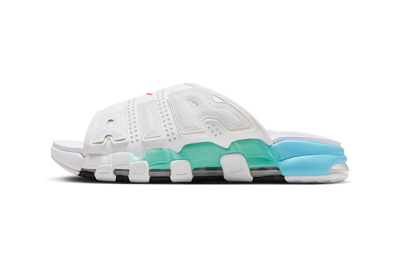 Nike Air More Uptempo Slide Aqua FN3437-161 Release Info date store list buying guide photos price