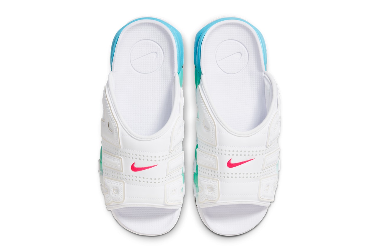 Nike Air More Uptempo Slide Aqua FN3437-161 Release Info date store list buying guide photos price