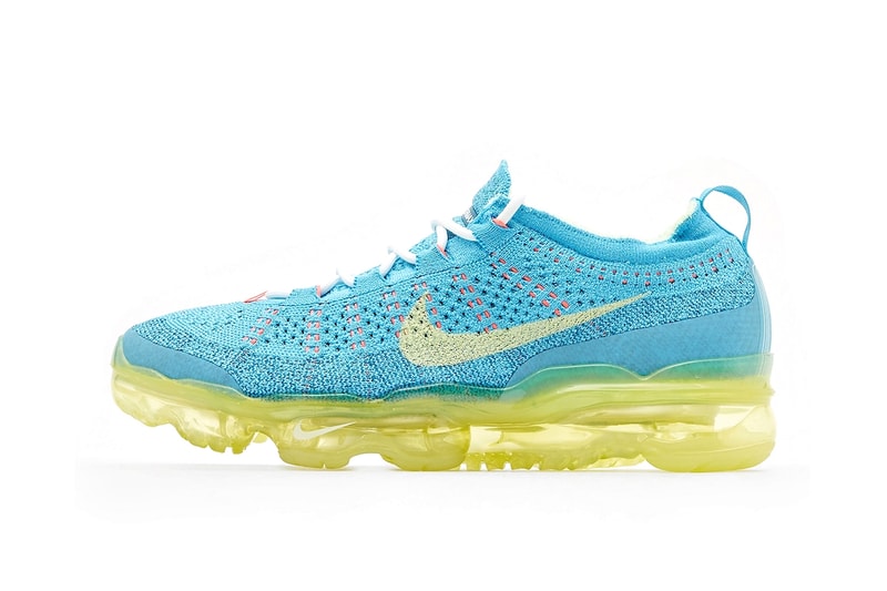Nike Air VaporMax 2023 flyknit baltic blue citron tint green abyss recycled release info date price