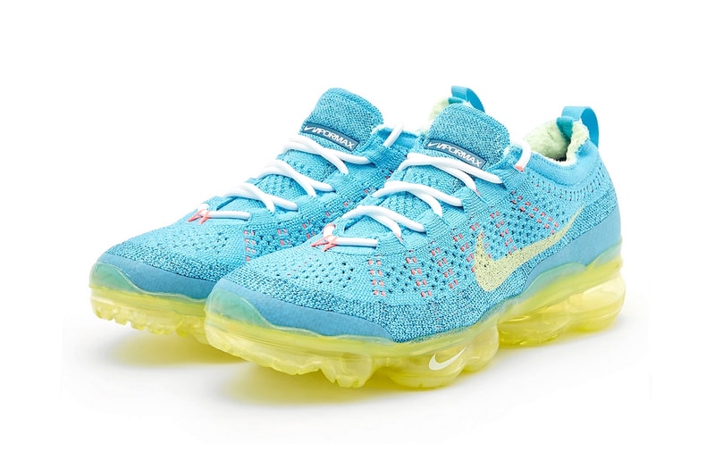 Nike Air VaporMax 2023 flyknit baltic blue citron tint green abyss recycled release info date price