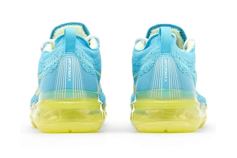 Nike Air VaporMax 2023 flyknit baltic blue citron tint green abyss recycled release info date price