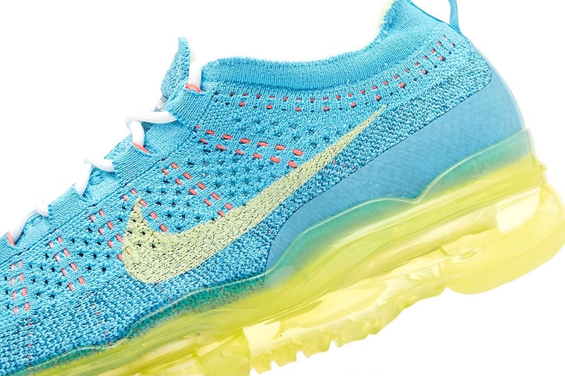 Nike Air VaporMax 2023 flyknit baltic blue citron tint green abyss recycled release info date price