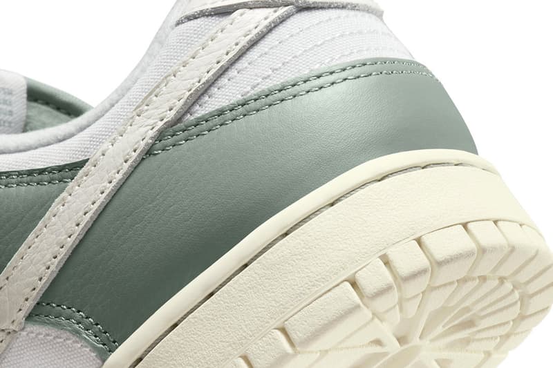 Official Look at the Nike Dunk Low "Mica Green" DV7212-300 Mica Green/Sail-Photon Dust spring 2023 swoosh