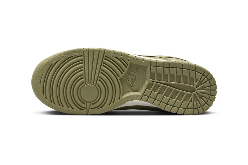 Official Images of the Nike Dunk Low Premium "Neutral Olive" DV7415-200 Release Info Neutral Olive/Neutral Olive-Sail swoosh leather low top shoes sneakers