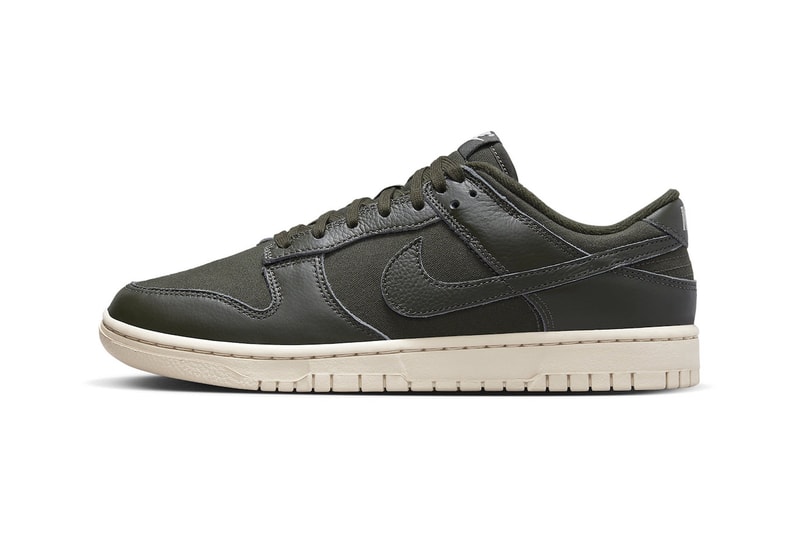Official Look at the Nike Dunk Low Premium "Sequoia" DZ2538-300 Sequoia/Sequoia-Light Orewood Brown low tops skate shoes sneakers swoosh 