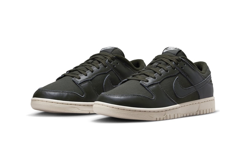 Official Look at the Nike Dunk Low Premium "Sequoia" DZ2538-300 Sequoia/Sequoia-Light Orewood Brown low tops skate shoes sneakers swoosh 