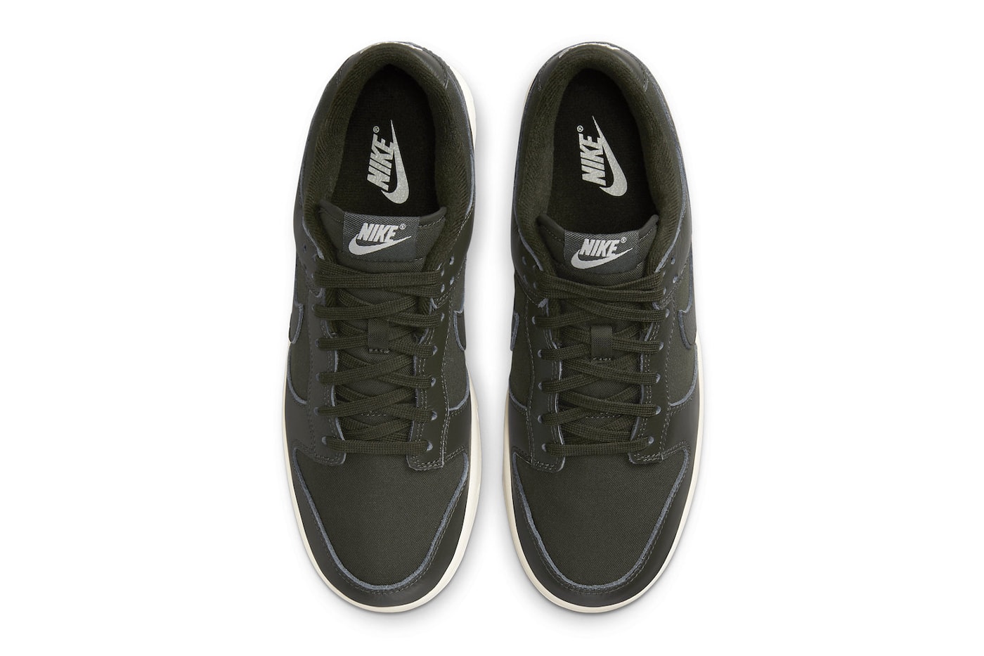 Официальный взгляд на кроссовки Nike Dunk Low Premium "Sequoia" DZ2538-300 Sequoia/Sequoia-Light Orewood Brown, кроссовки для скейтбординга с галочкой 
