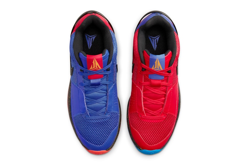 Nike Ja 1 Hunger DR8785-401 Release Date On-Feet Look at the Nike Ja 1 "Mismatch" dr8785-401 Release Info ja morant nba basketball memphis grizzliess signature shoe nike deal gun incident Game Royal, Black, University Red, Photo Blue, Bright Crimson, and Vivid Orange