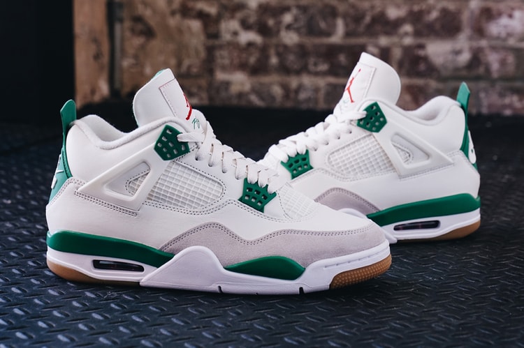 Detailed Look at the Nike SB x Air Jordan 4 "Pine Green"