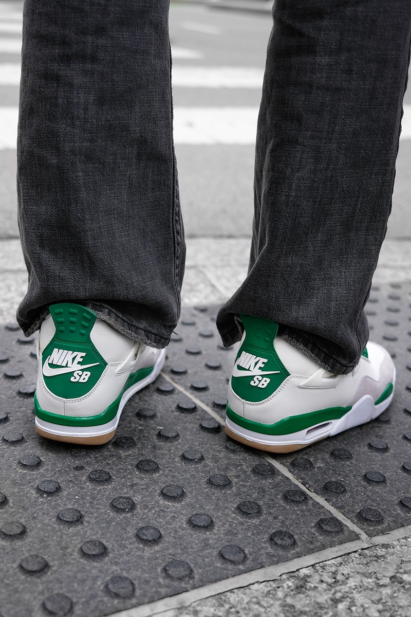 nike sb air jordan 4 pine green white DR5415 103 release date info store list buying guide photos price 