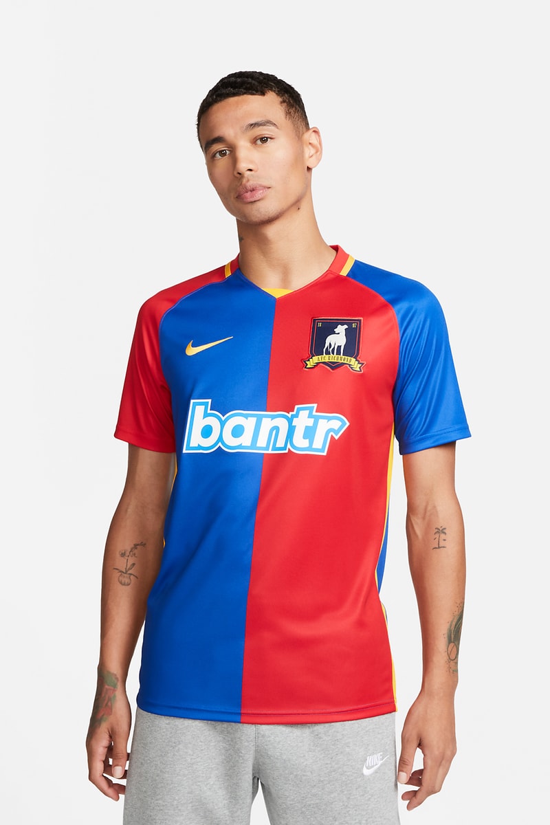 nike sportswear ted lasso afc richmond collection season 3 jersey shirt fleece scarf bantr official release date info photos price store list buying guide