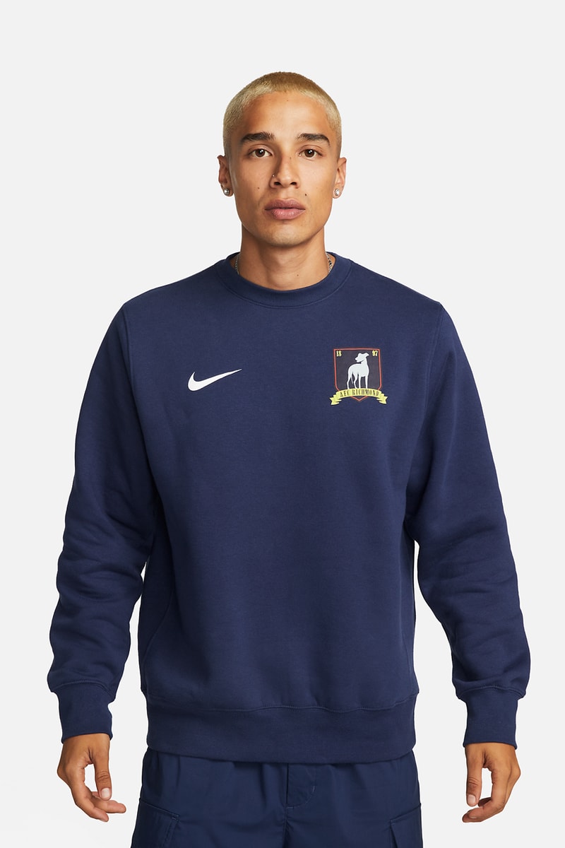nike sportswear ted lasso afc richmond collection season 3 jersey shirt fleece scarf bantr official release date info photos price store list buying guide