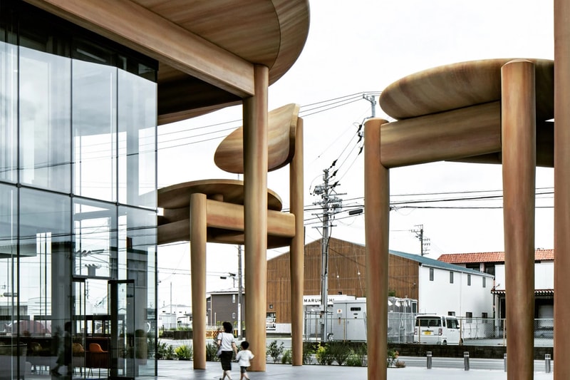 Oversized Tables and Chairs Adorn Sweets Bank in Japan Design