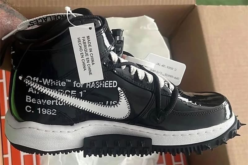 off white nike air force 1 mid sheed black white rasheed wallace release date info store list buying guide photos price 
