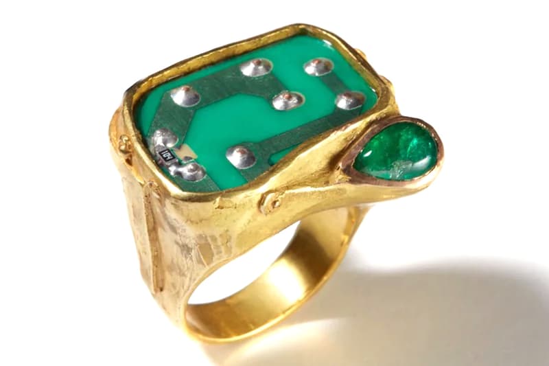 New Luxury Accessories Brand, Oushaba Transforms E-Waste Into Fine Jewelry Pieces handmade in italy gold diamonds sapphires precious gems