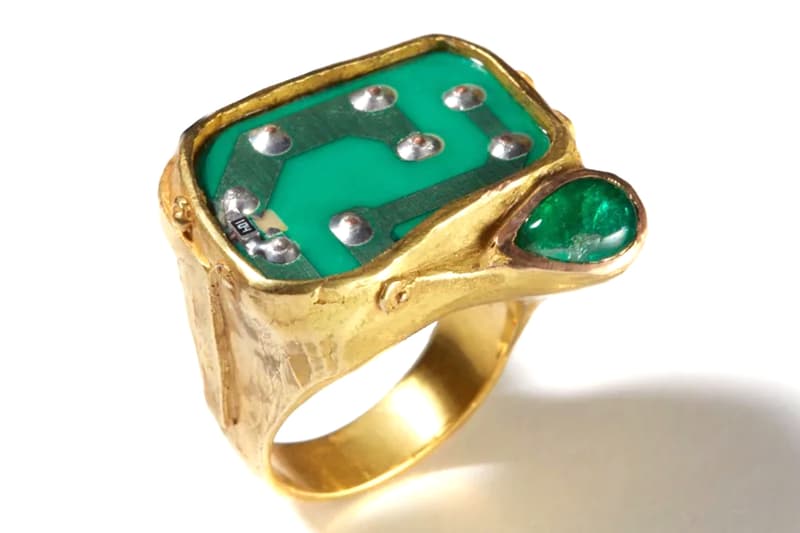 New Luxury Accessories Brand, Oushaba Transforms E-Waste Into Fine Jewelry Pieces handmade in italy gold diamonds sapphires precious gems
