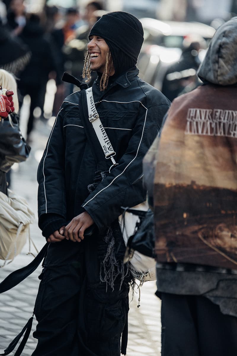 Paris Fashion Week FW23 Street Style fall/winter 2023 diesel issey miyake y project dior chanel sacai louis vuitton ib kamara off-white nike 