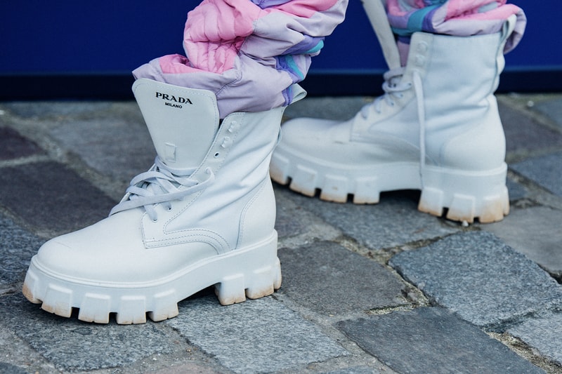 Best Footwear Trends at Paris Fashion Week FW23 prada nike martine rose miu miu new balance off-white louis vuitton 