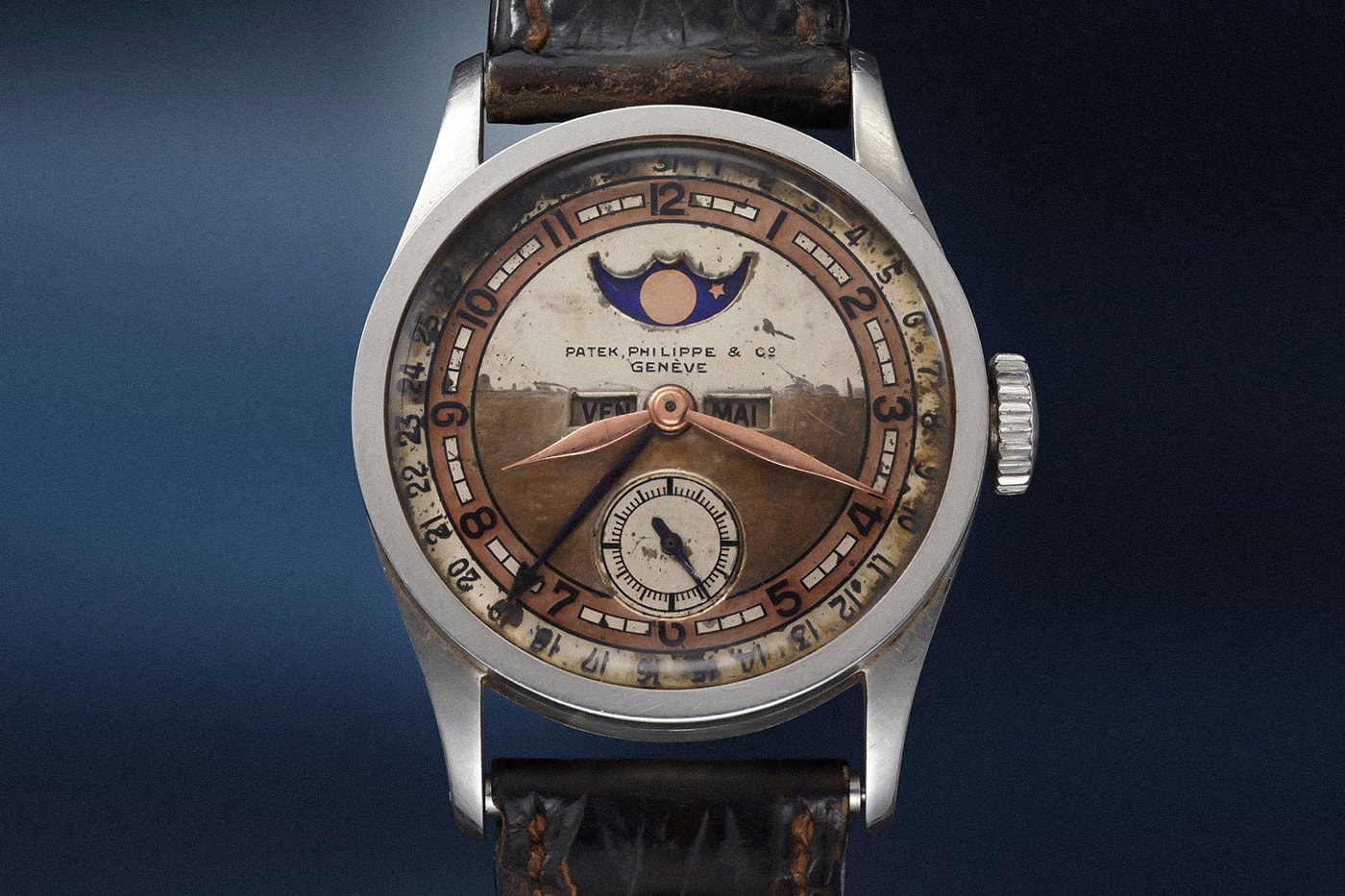 Phillips Last Emperor of China Aisin-Gioro Puyi Personal Collection Patek Philippe Reference 96 Quantieme Lune Watch Info