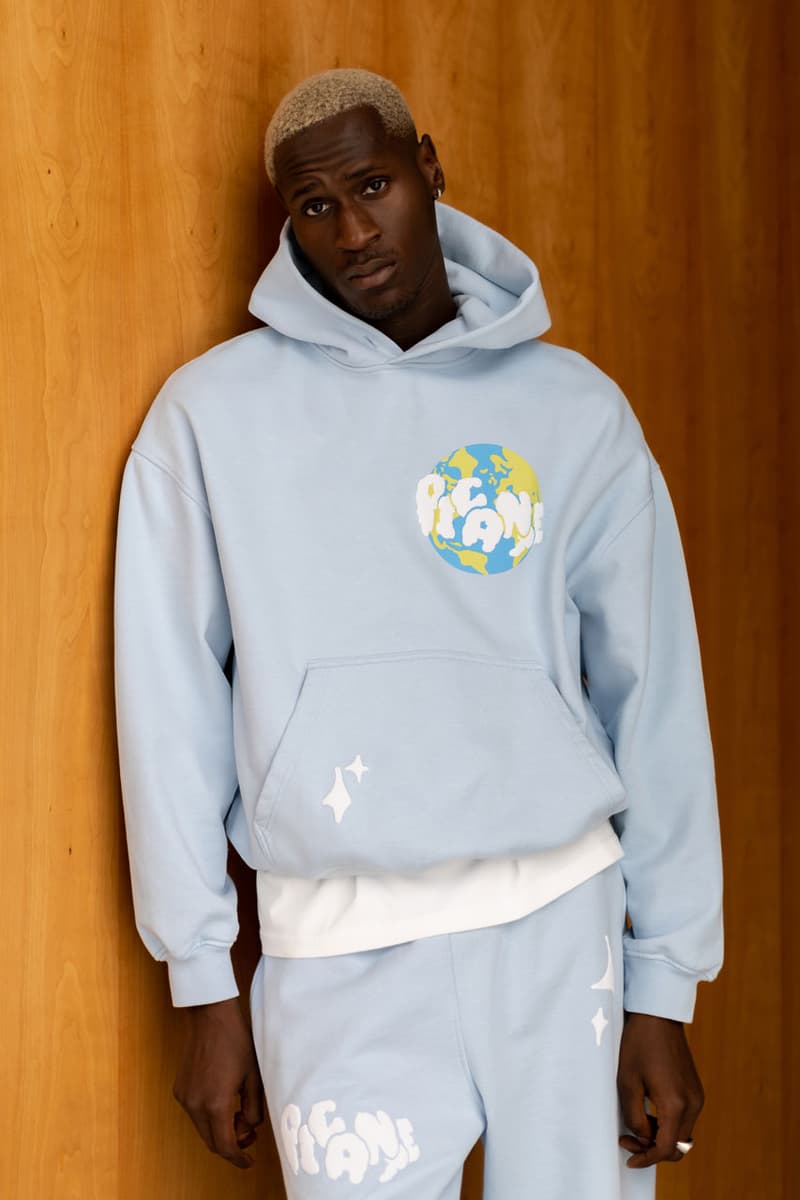 PICANTE World Collection Spring Summer 2023 London UK England Streetwear Fashion Tracksuits Organic Cotton Globe Aitch Blue Green