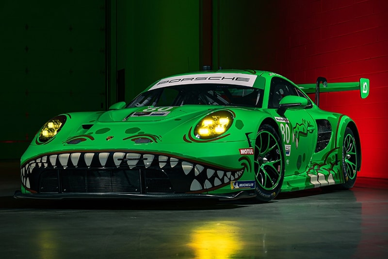 AO Racing Porsche 911 T Rex Livery Full Season GT3 Rawr pj hyett fia world endurance championship images info